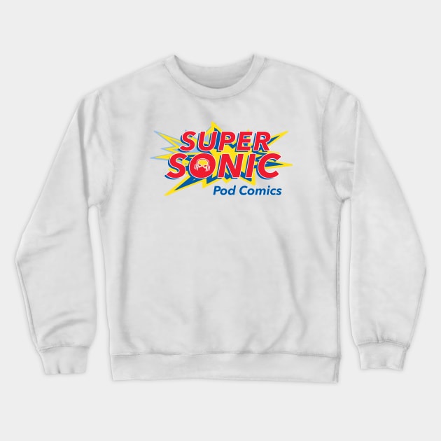 SuperSONIC Parody gear Crewneck Sweatshirt by SUPERSONICPodComics